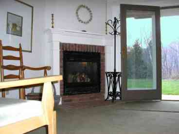 Living and Kitchen Area of Stowe Rental Condo between village and ski mountain