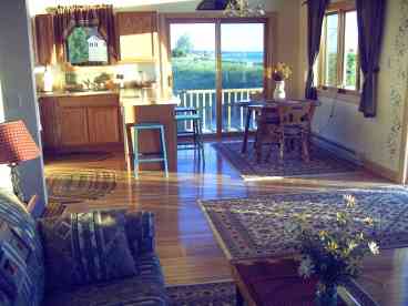 Living room and kitchen