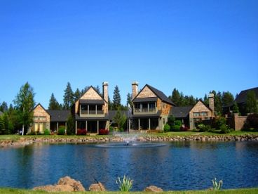 Front of Condo with Pine Meadow Village pond and fountain