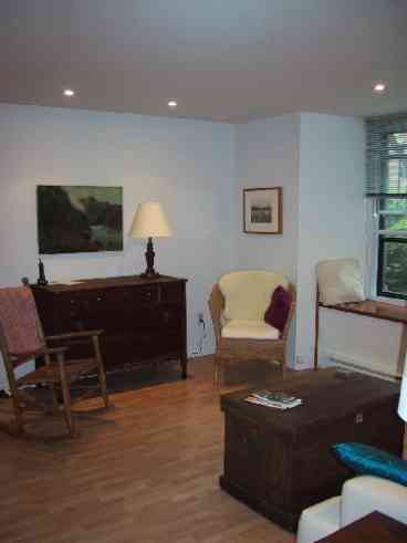Living room with sofa bed