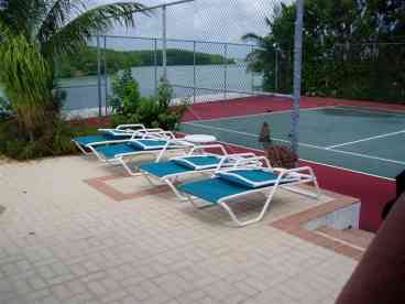 Pool Deck & Tennis Court