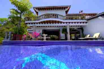 Pool looking into villa