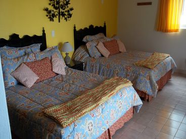 Bedroom with 2 queen beds