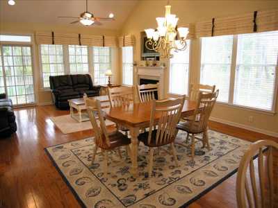 Bethany Beach Vacation Rentals Dining and Family Room at Bear Trap