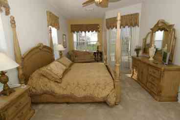Master Suite with king bed pool access and cable t.v.