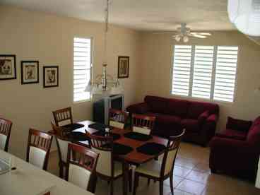 Dining/family combo -dinner seating for 10- family has couch, loveseat, 27