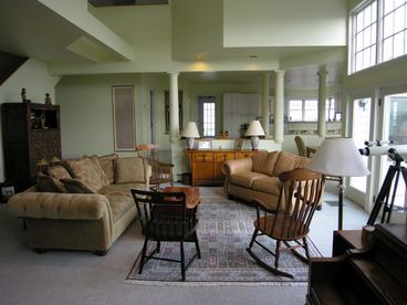 Living Room with Sweeping Ocean Views