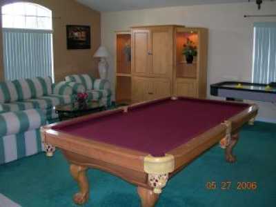 Game Rm w/Pool Table, Air Hockey, PlayStation2, TV