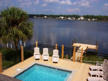 Our pool & pier!