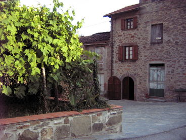 the house loooks on a lovely square. 