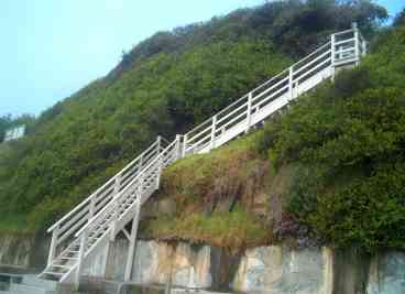 Stairs to Beach Direct from Property