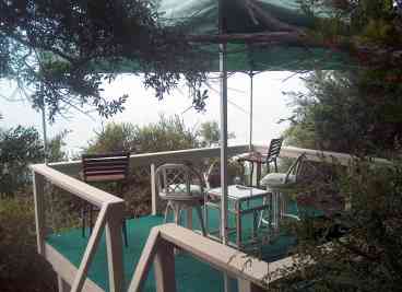 Private Deck from Beach Stairs