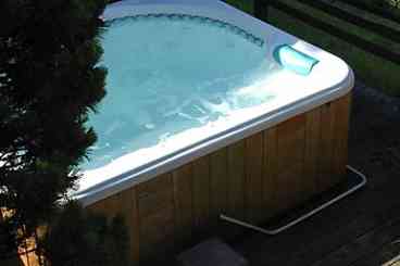 Ocean view hot tub