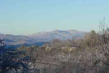 View from back deck of the Great Smoky Mountains National Park.