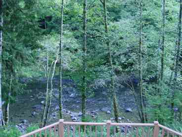 River view from upstairs sitting area/bedroom.