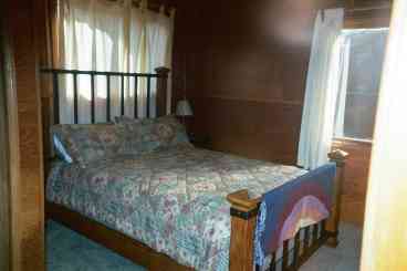 Slip into this confortable queen size bed in the master suite with its own private bathroom!