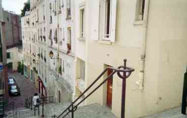 Montmartre stairway just outside the appartment