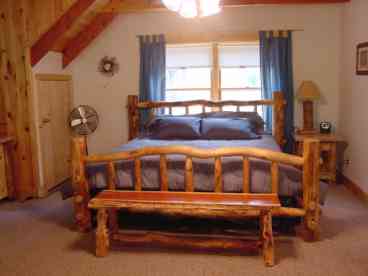 Loft bedroom with King bed and full bath