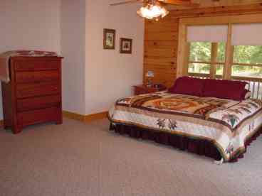 Main floor bedroom
King bed can be separated into two twins
