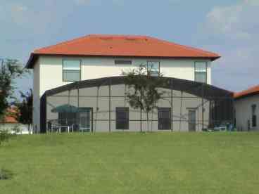 The view of SummerPlace Villa from the community commons.