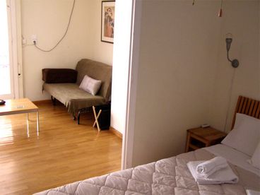Bedroom + living room
