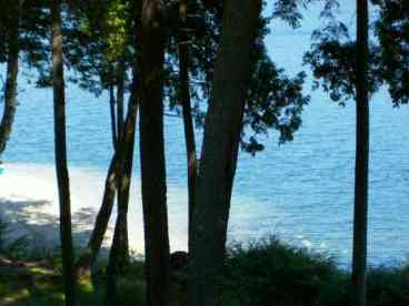 Sandy lake bottom