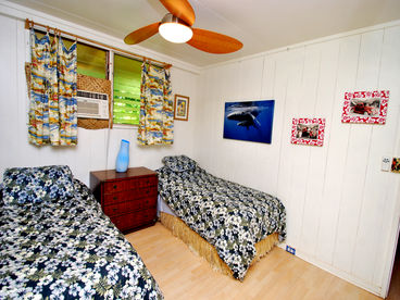 Second Bedroom - Two Twin Beds, AC, Ceiling fan