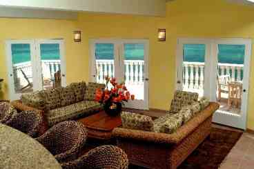 Living Room Overlooks the Caribbean