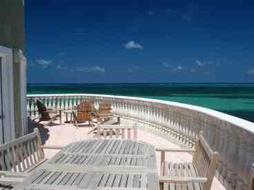 Balcony over pool