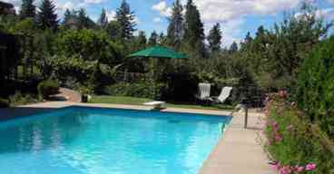 Guests have access to the owner's large pool