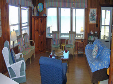 Ocean views from all windows& doors in living area.  (even the bath overlooks the ocean)!