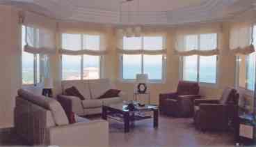 Sea view from every angle in living room