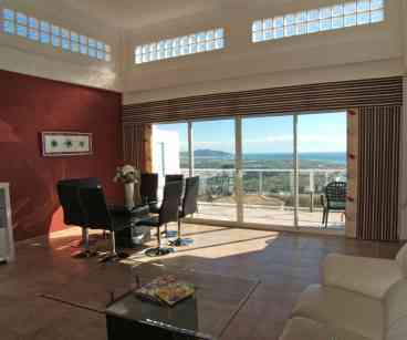 Great view from open plan great room