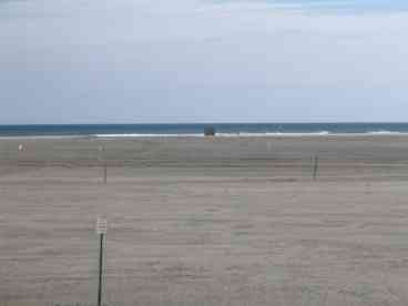 Beach view from boardwalk.