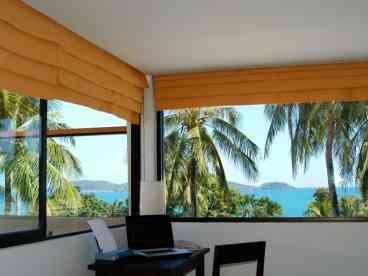 The Upper Roof Top Deck looking over surrounding island of Phuket