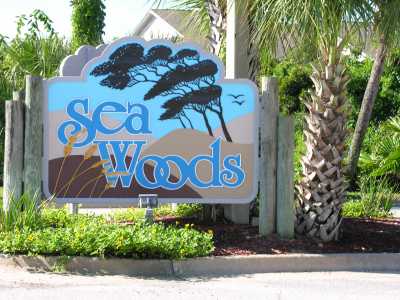 This is the entrance to the beach side community our condo is in.