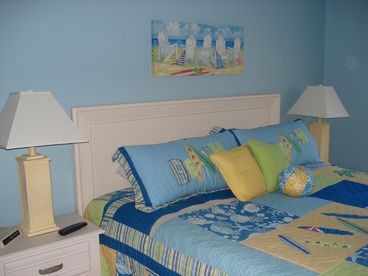 King bedroom with view of ocean - TV/VCR right in room!