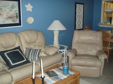 Leather sleeper sofa