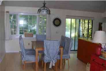 Dining area of cottage