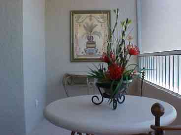 Enjoy the gulf view from the furnished lanai!