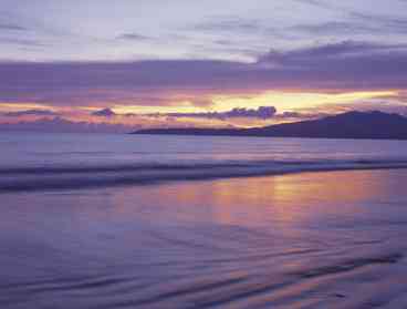 Sunset on our beach, in front of our complex