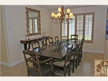 Dining area seats 10 comfortably