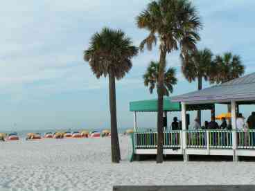 Palm Pavilion across the street