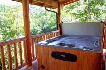 Hot Tub on wrap around deck