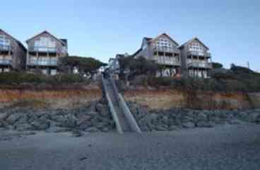 One of two beach accesses