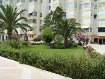 Large communal pool with a small pool for younger children set in lovely gardens. 
