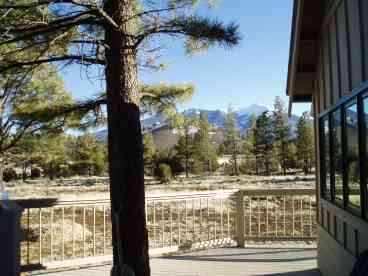 Deck with mountain view