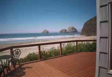 1st house nearest the beach at Oceanside, 15 ft from sand.  Fantastic beachfront view from deck.  