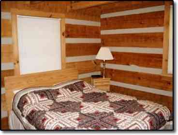 This is the bedroom downstairs with the quessn bed.  