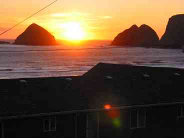 Sunset from the deck